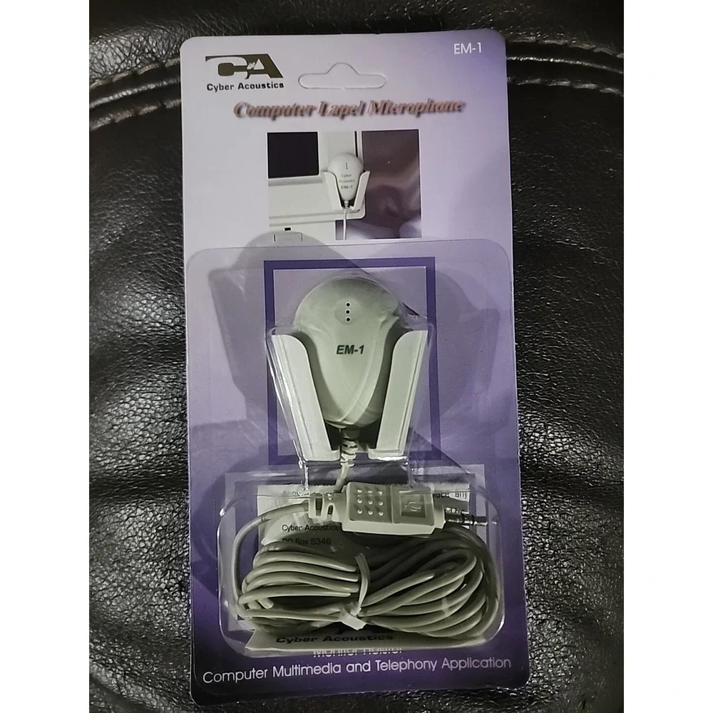 NEW Cyber Acoustics Computer Lapel Microphone‎